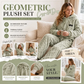 ✨Embossed Geometric Plush Set – Timeless Comfort & Effortless Style For Every Occasion