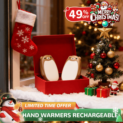 🐻 Magnetic Bear Hand Warmers: 3-Second Heat, Splittable, 3 Modes, Pocket-Sized