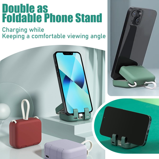 🎉Hot Sale 49% OFF🎁-Portable Wireless Charging Treasure Mobile Phone Holder⚡-Buy 1 Free Shipping