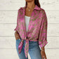 🔥BUY 2 Free Shipping 💝Knotted Lapel Cardigan Shirt Jacket