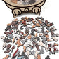 🎄Christmas Sale 50% OFF🎁🧩135-Piece Morandi-Colored Cat Shaped Wooden Jigsaw Puzzle