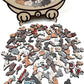 🎁60% OFF🧩135-Piece Morandi-Colored Cat Shaped Wooden Jigsaw Puzzle