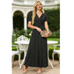 👗2026 Summer Hot Sale 50% OFF🌈Women's V neck Ankle Length Floral Print Beach Long Flowy  Maxi Dress with Pockets🎀