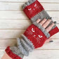 ❄️Winter Sale 60% Off🐾Cat Knitted Embroidery Fingerless Gloves