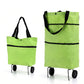 🛍️2-in-1 Foldable Shopping Cart – Carry More, Roll Easier