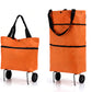 🛍️2-in-1 Foldable Shopping Cart – Carry More, Roll Easier