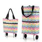 🛍️2-in-1 Foldable Shopping Cart – Carry More, Roll Easier
