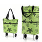 🛍️2-in-1 Foldable Shopping Cart – Carry More, Roll Easier