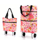 🛍️2-in-1 Foldable Shopping Cart – Carry More, Roll Easier