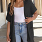 ⏰Early Autumn Sales 49% OFF🔥Women's Short Sleeve Pleated Lightweight Open Front Cardigan