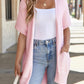 ⏰Early Autumn Sales 49% OFF🔥Women's Short Sleeve Pleated Lightweight Open Front Cardigan