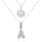 🎁Best Seller-50% OFF💖2 Pack - Initial Letter Pendant Necklaces