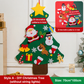 🎅Xmas Hot Sales - 50% OFF!🎄DIY Felt Christmas Tree for Kids✨32 Reusable Ornaments + Fairy Lights