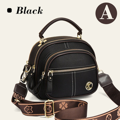 Classic Multifunctional Compartments Adjustable Wide Shoulder Strap PU Leather Crossbody Bag👍Free Shipping