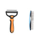 🔥Last Day 50% OFF🔥Professional Double-Sided Pet Grooming Rake✨Undercoat Deshedding Tool for Dogs & Cats 🐶🐱