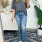 🍧Summer Hot Sale 50% OFF🔥Women's Raw Edge Boxy Tee