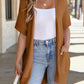 ⏰Early Autumn Sales 49% OFF🔥Women's Short Sleeve Pleated Lightweight Open Front Cardigan