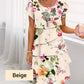 💃SUMMER HOT SALE 66% OFF🎁Multi-plant Floral Print Cascade Dress