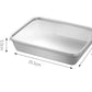 📢Buy 3 Get 2 Free- Stainless Steel Square Plate（with lid）