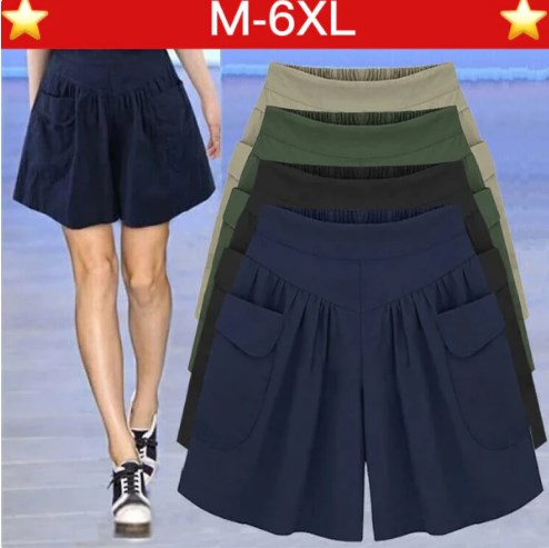 🔥Hot Sale🔥Beach Casual Hot Shorts Elastic Waistband