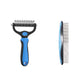🔥Last Day 50% OFF🔥Professional Double-Sided Pet Grooming Rake✨Undercoat Deshedding Tool for Dogs & Cats 🐶🐱