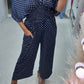 🔥BUY 2 GET 10% OFF💝Polka Dot Printed Elastic Waist Jumpsuit