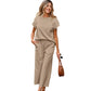 🎉Summer Fashion-50% Off⌛Women's Casual Pullover Tops & Wide Leg Pants Set