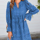 💖2025 NEW SALES🔥Women's Elegant Hollow Out Lace Ruffle Casual Mini Dress