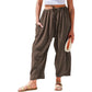 💥Best Seller-60% OFF☀️Women's Linen Wide Leg Pants with Pockets
