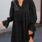 💖2025 NEW SALES🔥Women's Elegant Hollow Out Lace Ruffle Casual Mini Dress