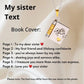 💌My Book Necklace for Daughter,Son or Lover🎁Birthday Day Gift Graduation Jewelry of Love