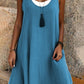 ⏰Last Day Sale 49% Off🧡Women's Casual Loose Sleeveless Fake Two Piece Tank Dress