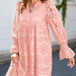 💖2025 NEW SALES🔥Women's Elegant Hollow Out Lace Ruffle Casual Mini Dress