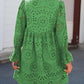💖2025 NEW SALES🔥Women's Elegant Hollow Out Lace Ruffle Casual Mini Dress