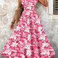 ✨Hot Sale 50% OFF👗 Women's V-Neck Bohemian Floral Smocked Maxi Dress 🦋
