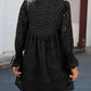 💖2025 NEW SALES🔥Women's Elegant Hollow Out Lace Ruffle Casual Mini Dress