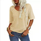 ⏰Clearance Sale-60% OFF✨Women's Solid Color V-Neck T-shirt