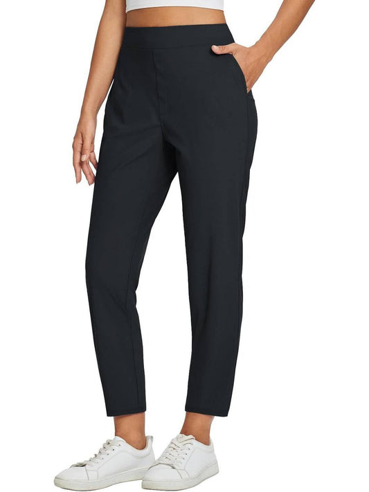 🔥New Arrival-50% Off💕Women's High-Waisted Elastic Pants with Zipper Pockets