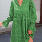 💖2025 NEW SALES🔥Women's Elegant Hollow Out Lace Ruffle Casual Mini Dress