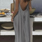 ❤️‍🔥LAST DAY SAEL 50% OFF!!💃Women's Solid Color Backless Cami Dress💕