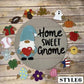 🎄✨Interchangeable Wooden Gnome Welcome Sign🌈