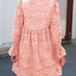 💖2025 NEW SALES🔥Women's Elegant Hollow Out Lace Ruffle Casual Mini Dress