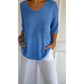 💥Clearance Sale-50% OFF🥰Women‘s Solid Color Knitted V-neck Top