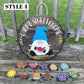 🎄✨Interchangeable Wooden Gnome Welcome Sign🌈