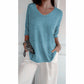 💥Clearance Sale-50% OFF🥰Women‘s Solid Color Knitted V-neck Top