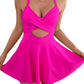 🌴Last Day Special Sale 60% OFF🩱Women's Cutout One Piece Skirt Swimsuit
