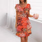 💃SUMMER HOT SALE 66% OFF🎁Multi-plant Floral Print Cascade Dress