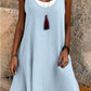 ⏰Last Day Sale 50% Off💃Women's Casual Loose Sleeveless Fake Two Piece Tank Dress