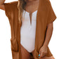 ⏰Early Autumn Sales 49% OFF🔥Women's Short Sleeve Pleated Lightweight Open Front Cardigan
