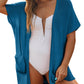 ⏰Early Autumn Sales 49% OFF🔥Women's Short Sleeve Pleated Lightweight Open Front Cardigan